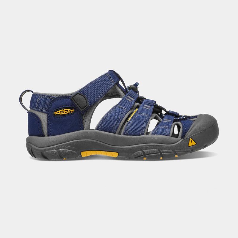 Keen Newport H2 Kids Sandals Navy/Grey NZ Sale (1408-RALSH)